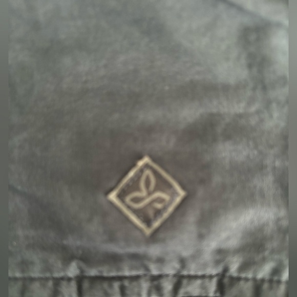 PRANA Men's Med Broderick Button Up Shirt Short Sleeve Standard Fit Gravel Gray - Picture 10 of 11